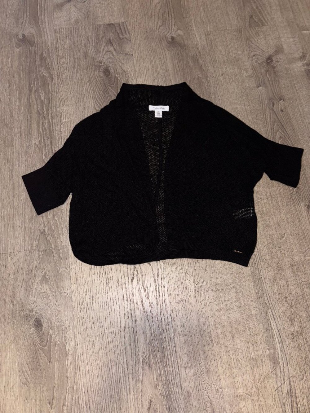 Calvin Klein Black short cardigan
